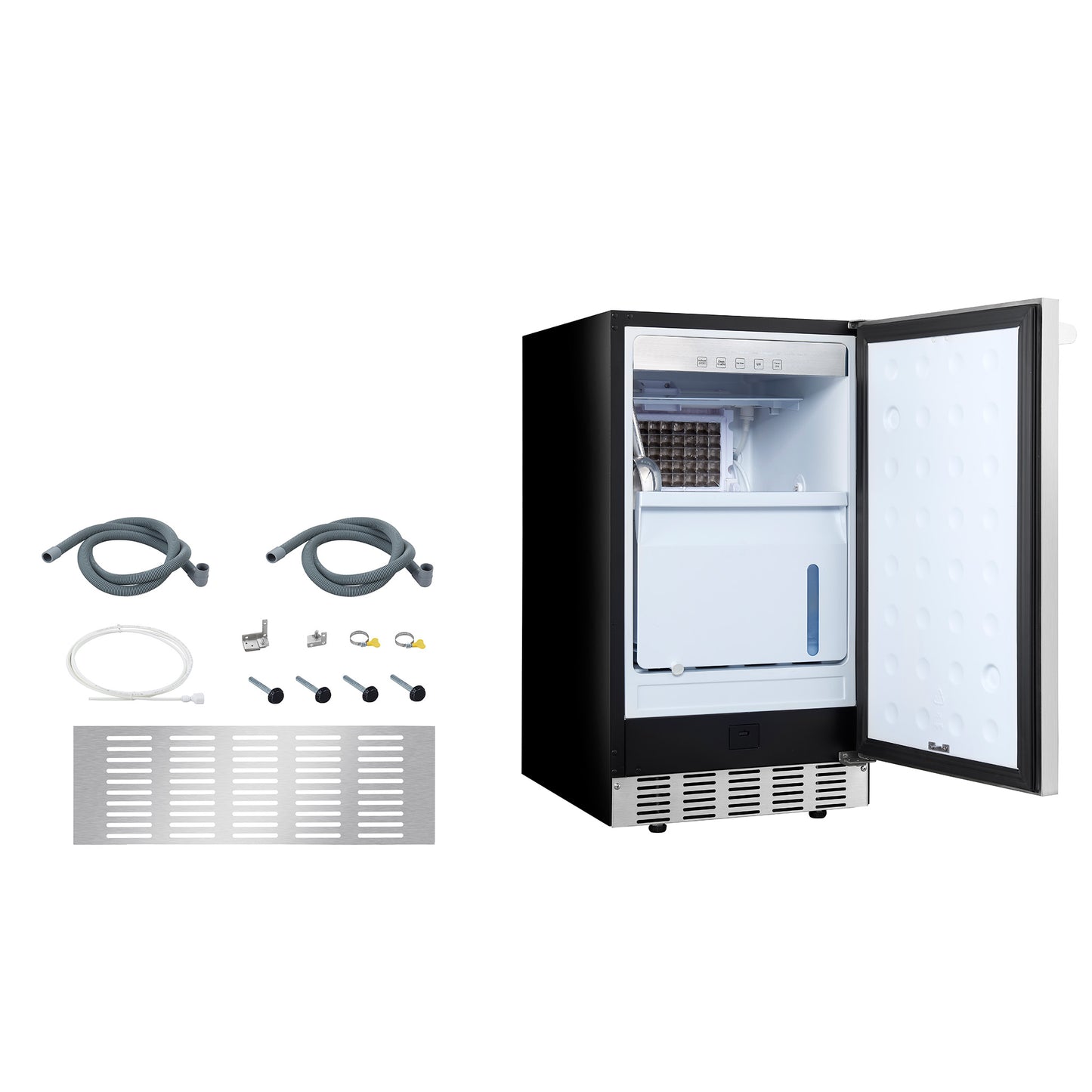 Newair 18” Undercounter Clear Ice Maker, 62–100 lbs