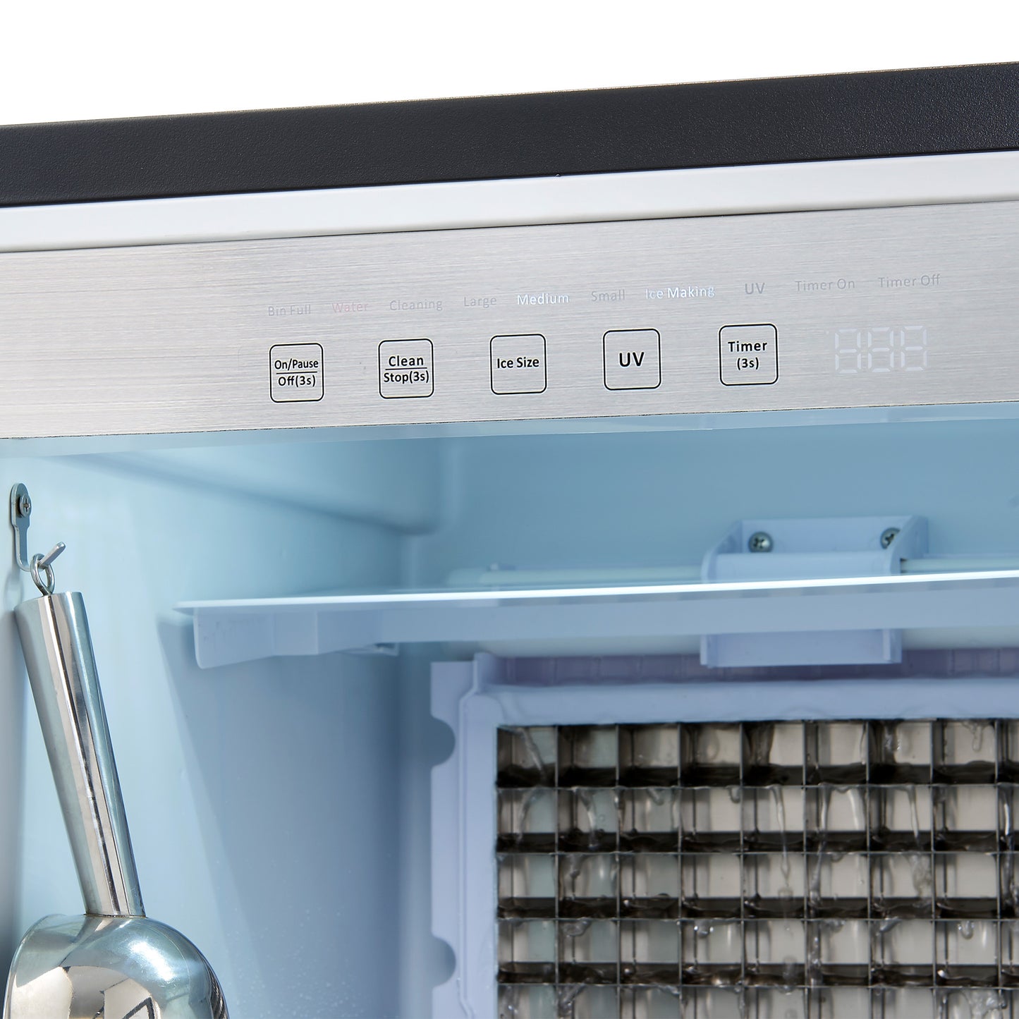 Newair 18” Undercounter Clear Ice Maker, 62–100 lbs