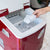 Newair Countertop Ice Maker, 50 lbs. of Ice a Day, 3 Ice Sizes and Easy to Clean BPA-Free Parts Ice Makers    Red