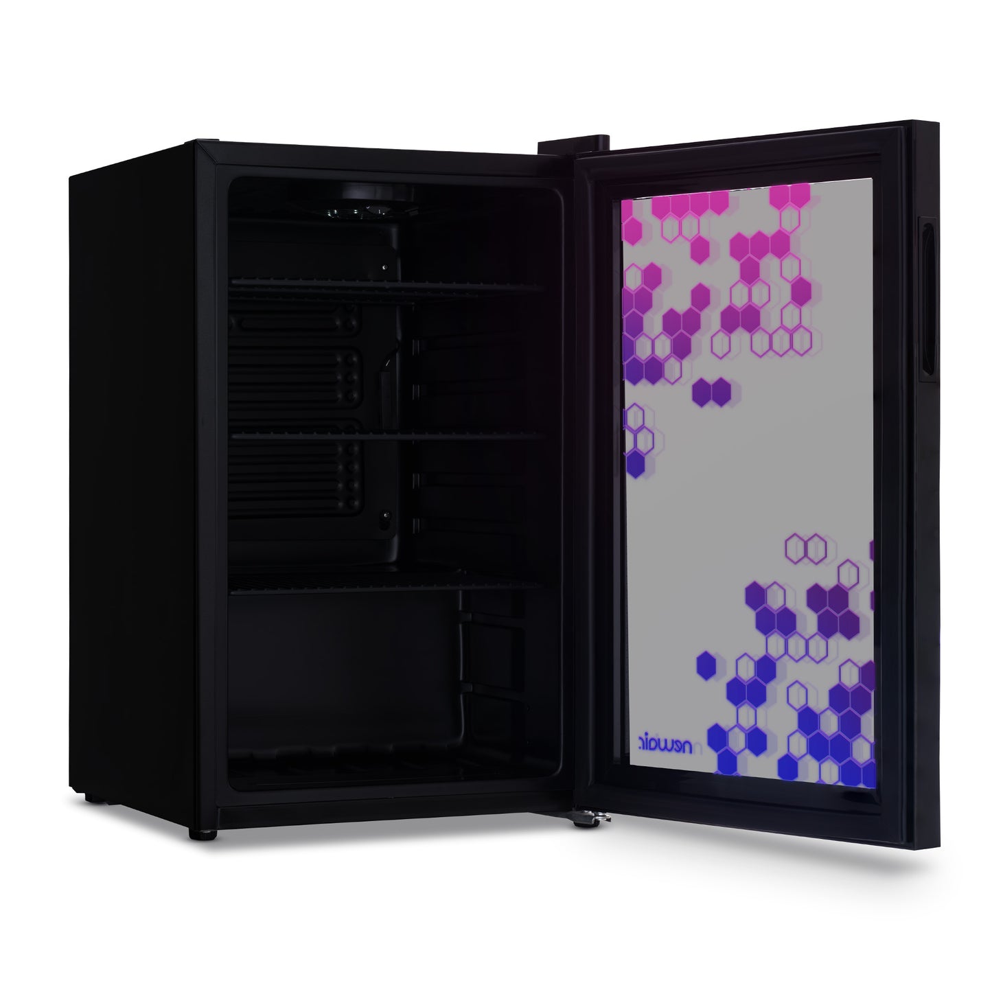 Newair® Prismatic™ Series Beverage Fridge with RGB HexaColor™ LED Lights