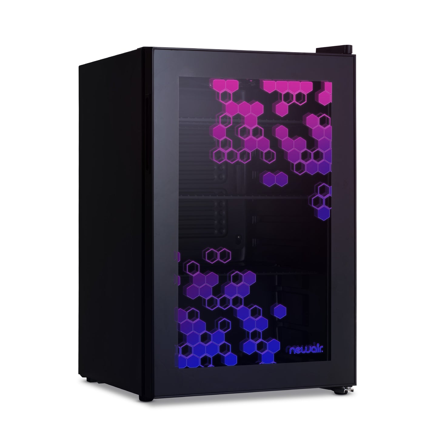 Newair® Prismatic™ Series Beverage Fridge with RGB HexaColor™ LED Lights