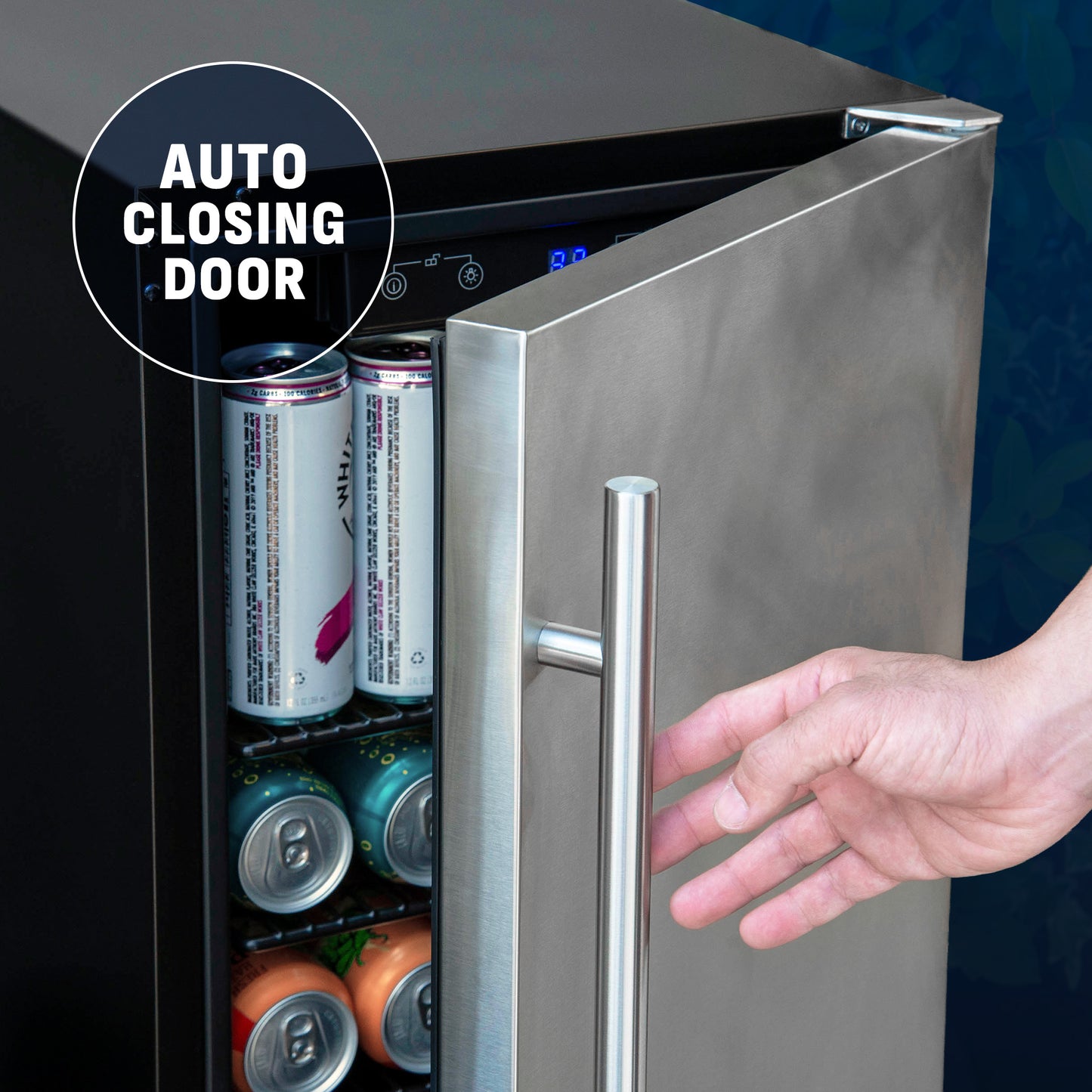 Newair® 90-Can Built-In/Freestanding Outdoor Beverage Fridge - 15"