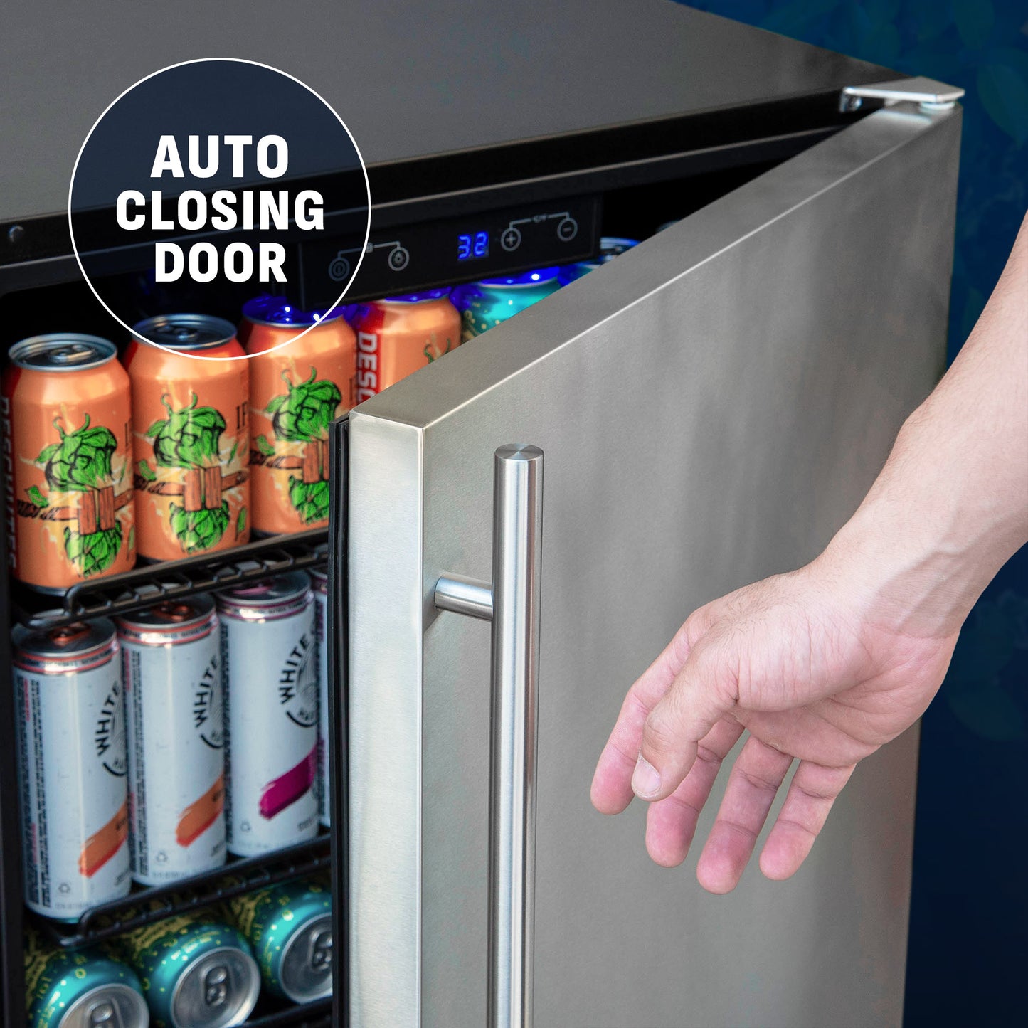 Newair® 160-Can Outdoor Built-In/Freestanding Beverage Fridge - 24"