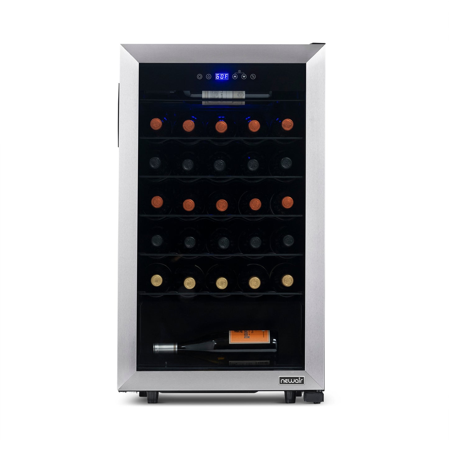 Newair® 33-Bottle 18.9" Stainless Steel Freestanding Wine Fridge