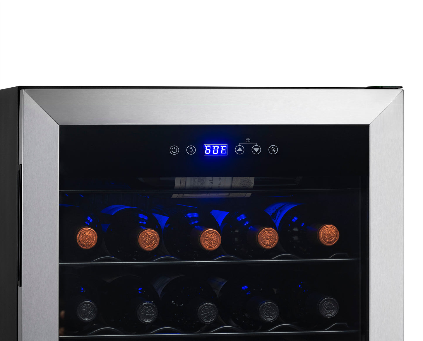 Newair® 33-Bottle 18.9" Stainless Steel Freestanding Wine Fridge