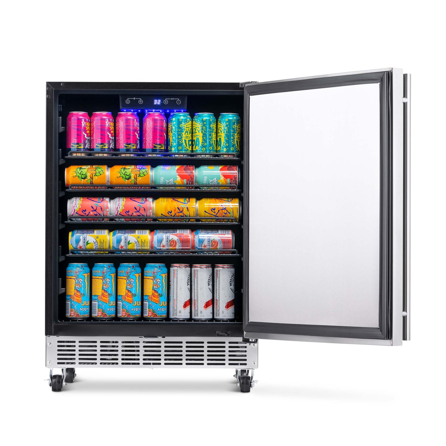 Newair® 160-Can Outdoor Built-In/Freestanding Beverage Fridge - 24"