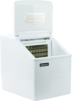 Luma Comfort Countertop Clear Ice Maker, 28 lbs. of Ice a Day with Easy to Clean BPA-Free Parts Ice Makers    White