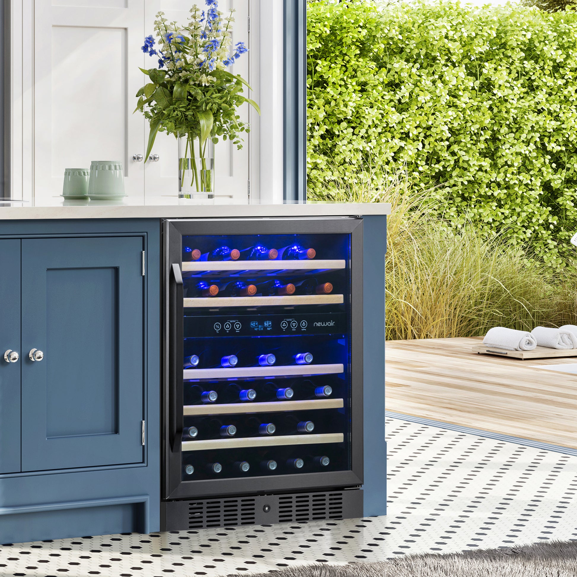 Wine Cooler Best Outdoor Fridge Freezer Newair® 46-Bottle Black