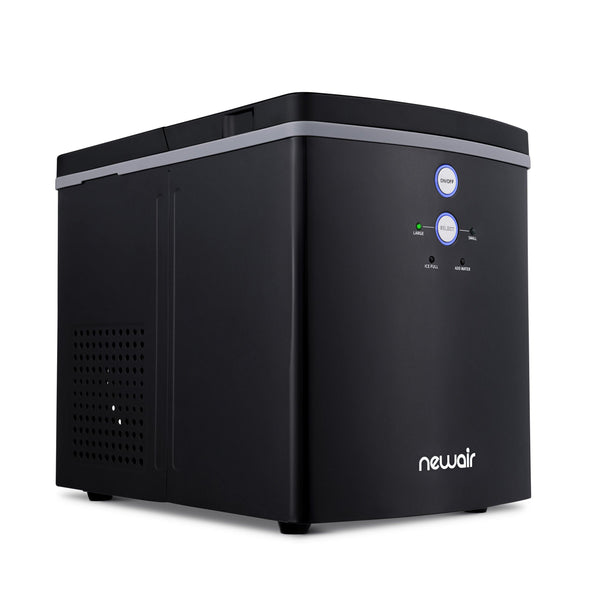 Newair Portable Ice Maker, 33 lbs. of Ice a Day with 2 Ice Sizes, BPA-Free Parts Ice Makers NIM033BK00 Black 