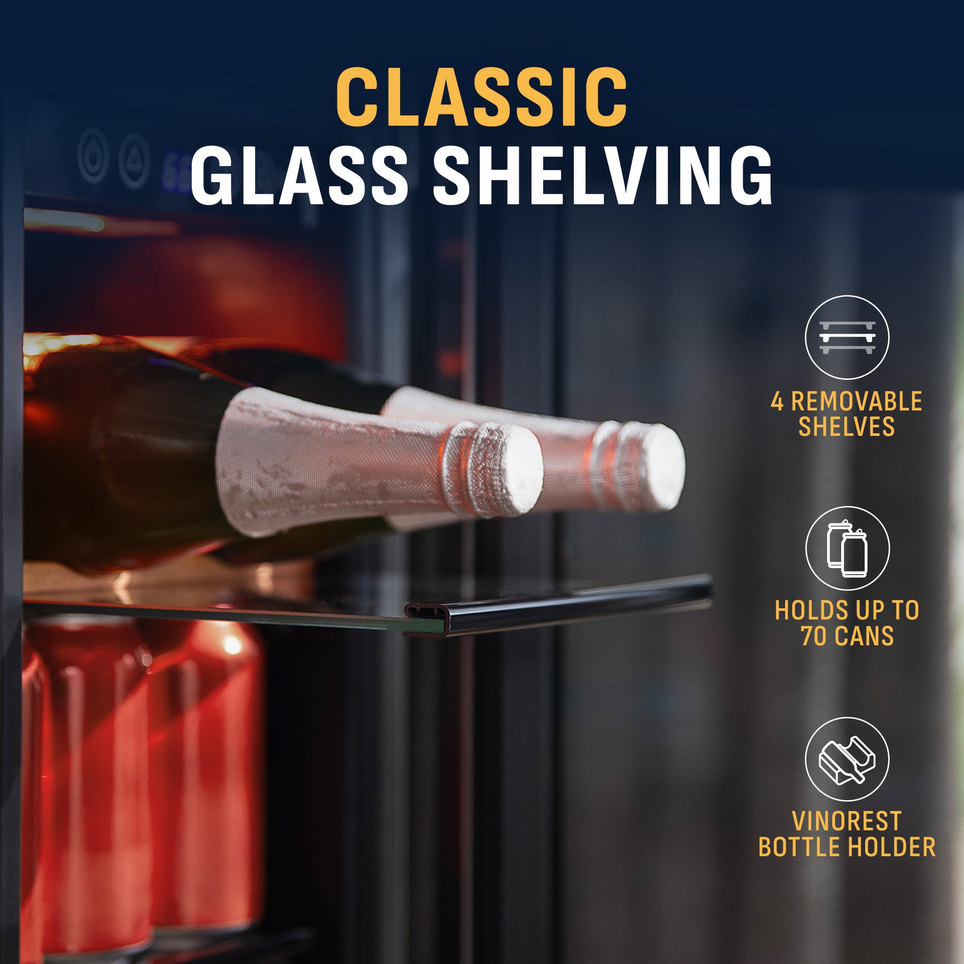 Classic glass shelving