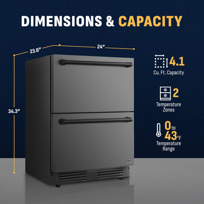 newair-24-inch-indoor-outdoor-dual-drawer-freezer-fridge-convertible-refrigerator-black-stainless-steel