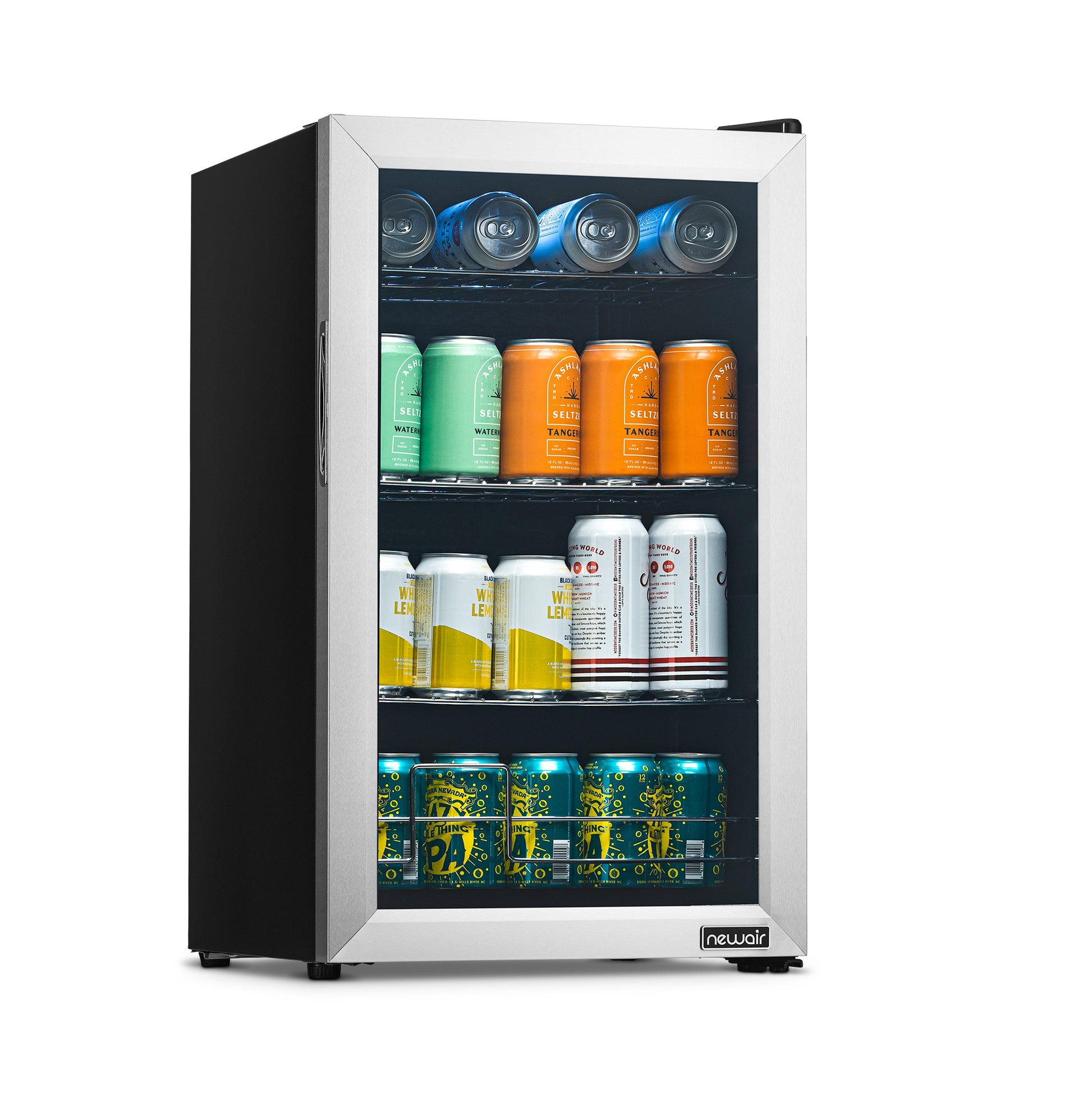 Newair® 100-Can Freestanding Stainless Steel Beverage Fridge