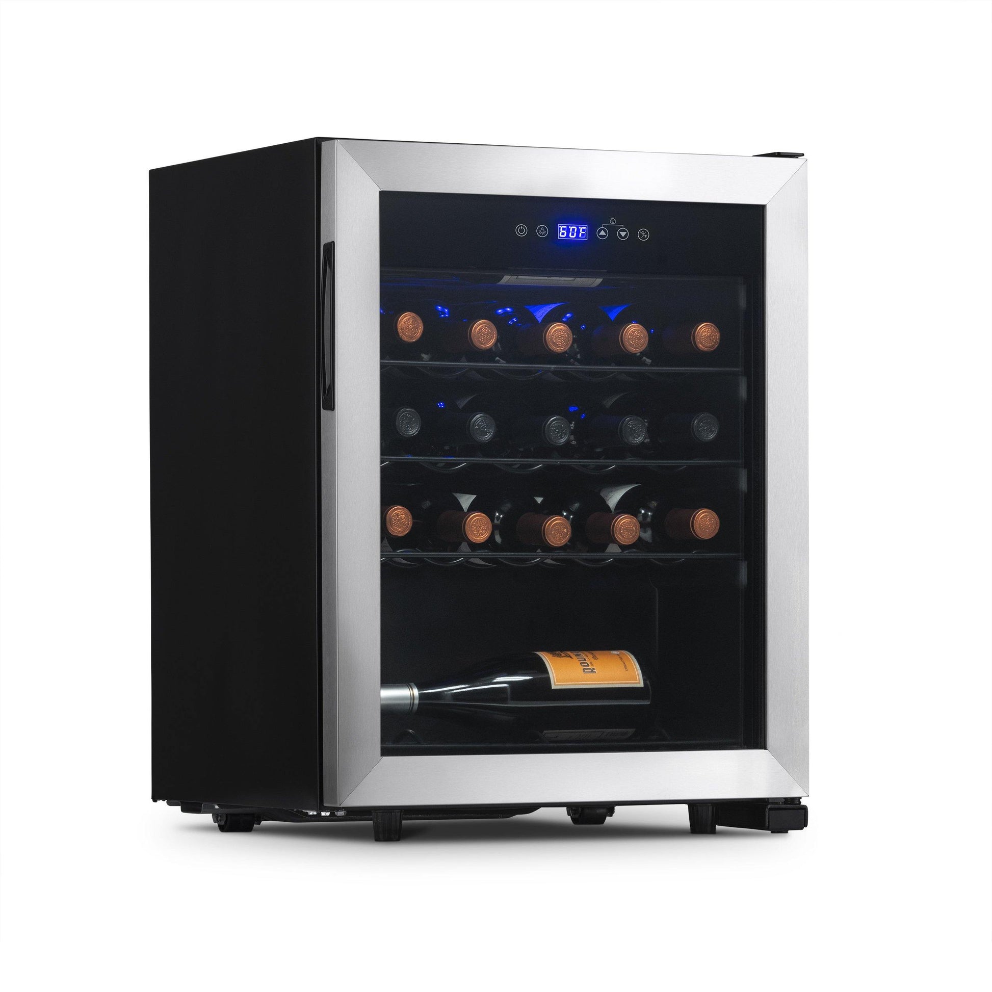 Newair® 23-Bottle Stainless Steel Freestanding Wine Fridge