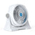 Newair 12” Air Circulator Fan with RingForce™, Compact 2-in-1 Floor or Wall Mountable Fan in White with Three Fan Speeds, Quiet Operation, Adjustable Pivot Head and Non-Slip Feet, Covers up to 285 sq. ft. Residential Evaporative Coolers    