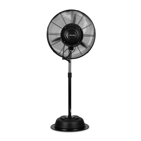 Newair 24” Pedestal Misting Fan with 8700 CFM of Power, Adjustable Mist Settings, Water Tank and 3 Fan Speeds, Perfect for the Patio, Back Yard, or Outdoor Dining Space