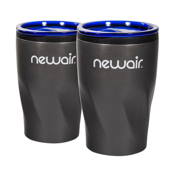 Pair of Insulated Blue Beverage Tumblers | 12 oz - NewAir