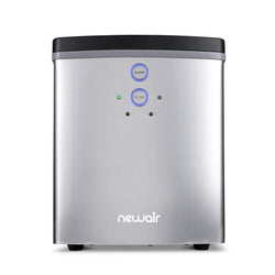 NewAir Portable Countertop Ice Maker, 33 lbs. Stainless Silver
